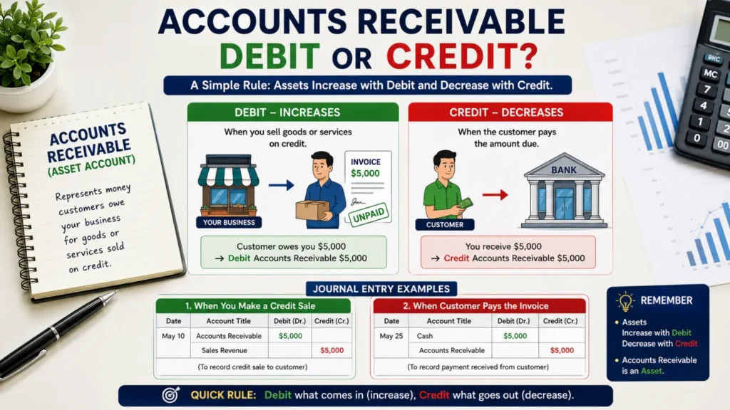 Accounts Receivable Debit or Credit