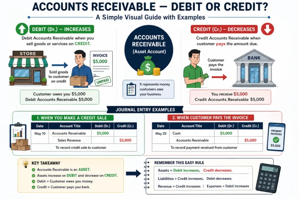 Accounts Receivable Debit or Credit