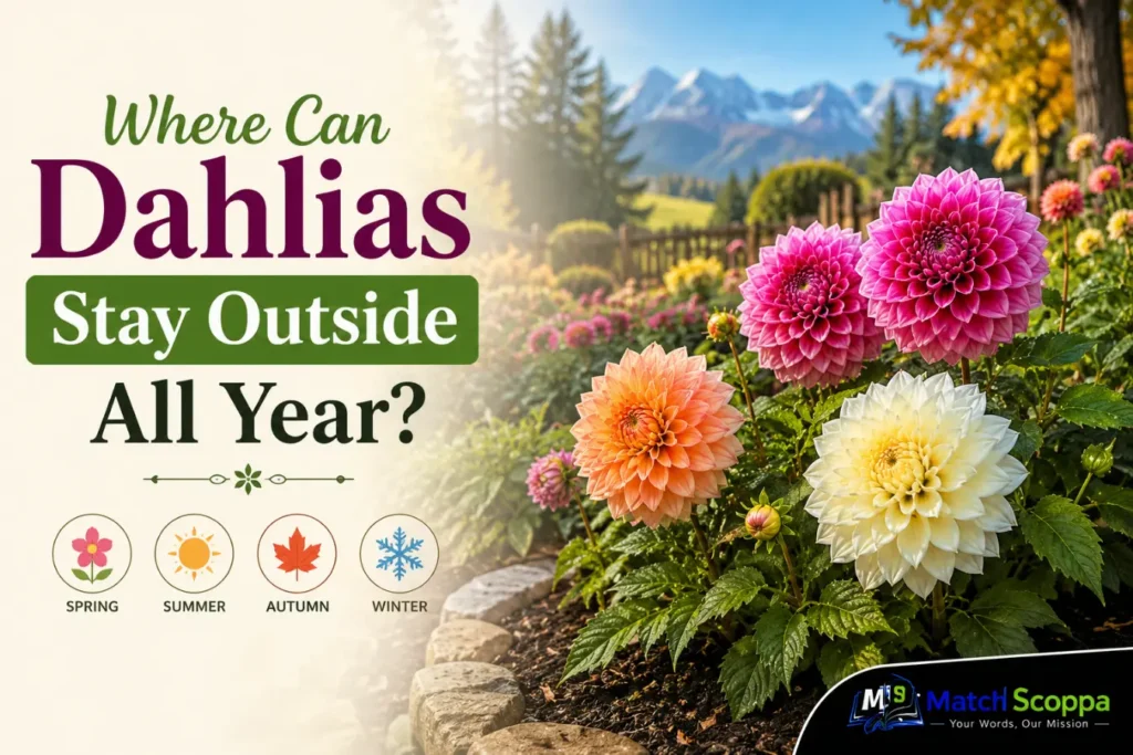 Where Can Dahlias Stay Outside All Year?