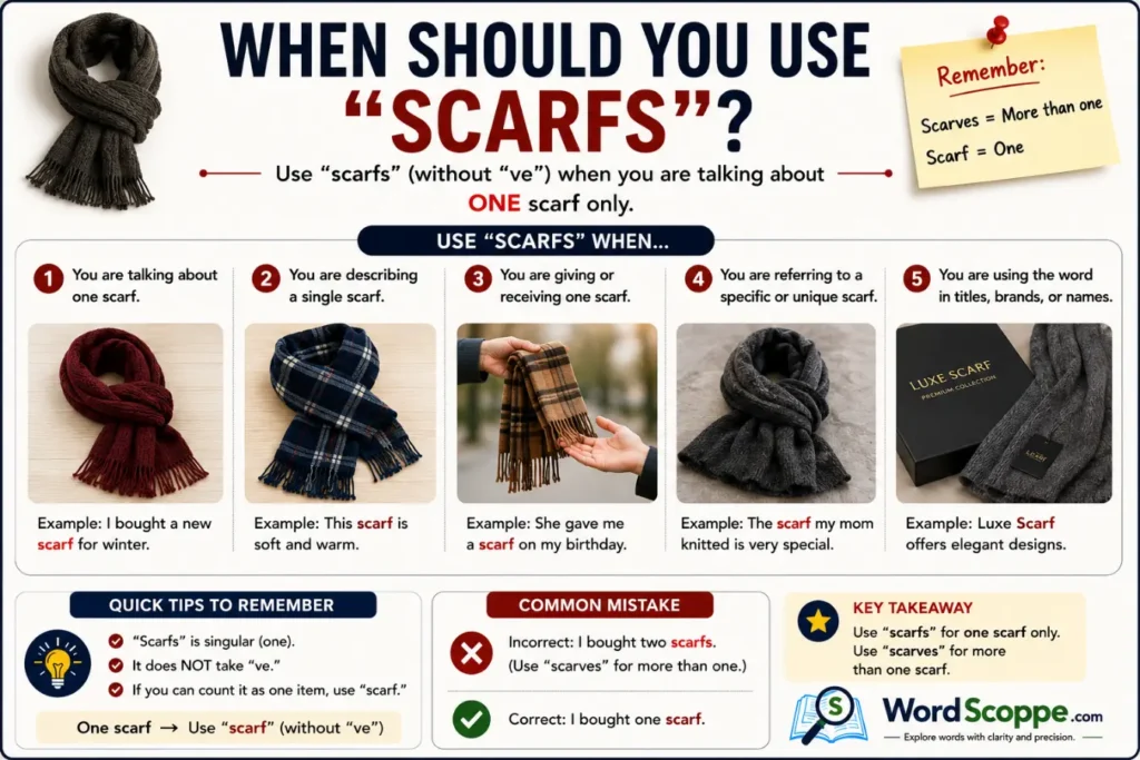 When Should You Use "Scarfs"?