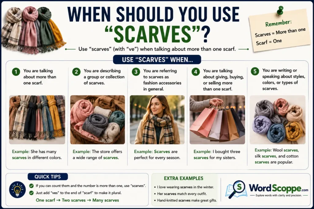 When Should You Use "Scarves"?