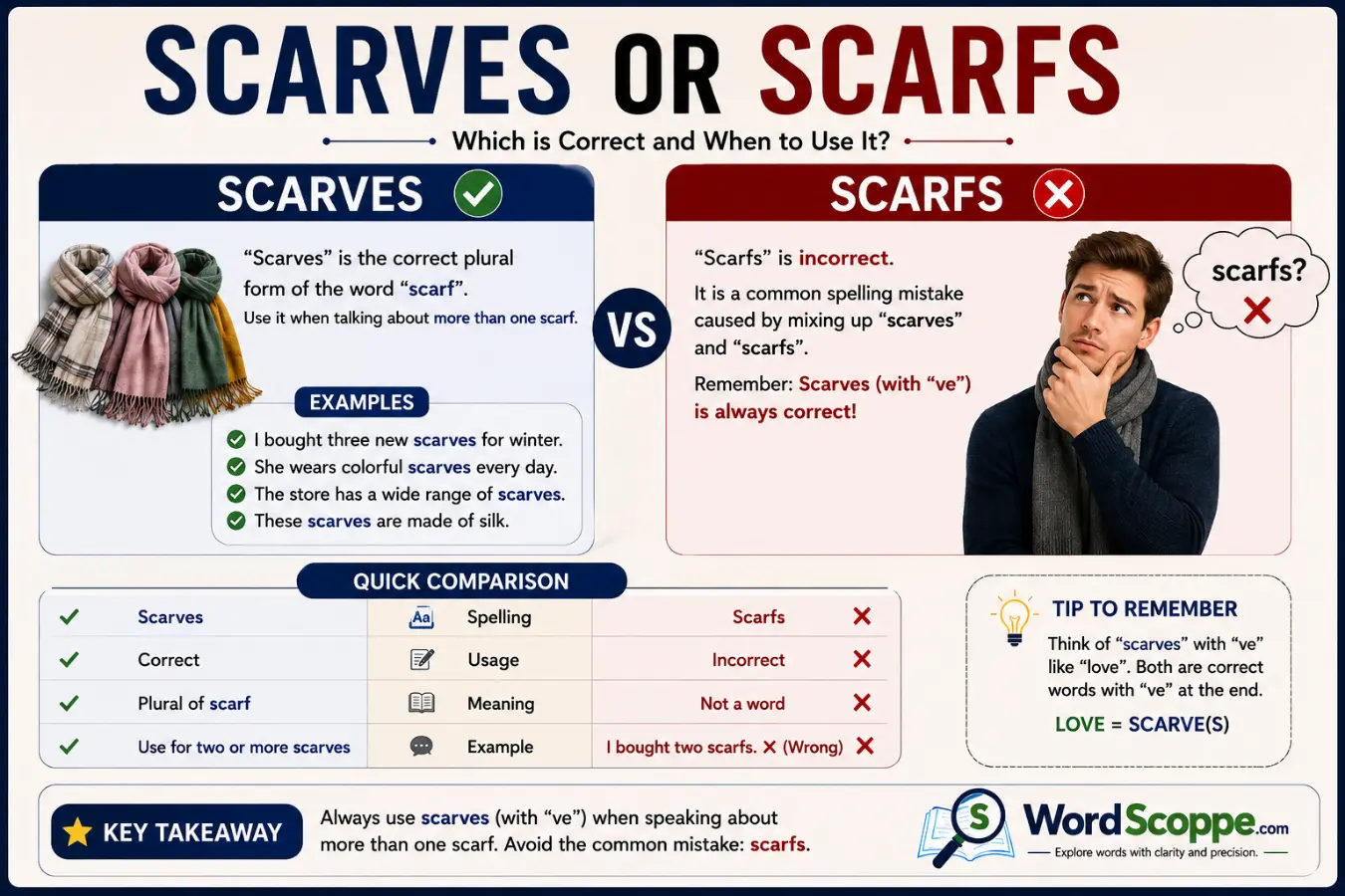 Scarves or Scarfs