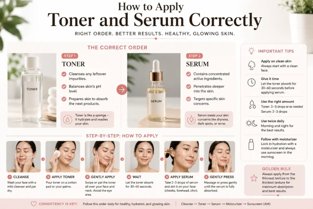 Toner or Serum First