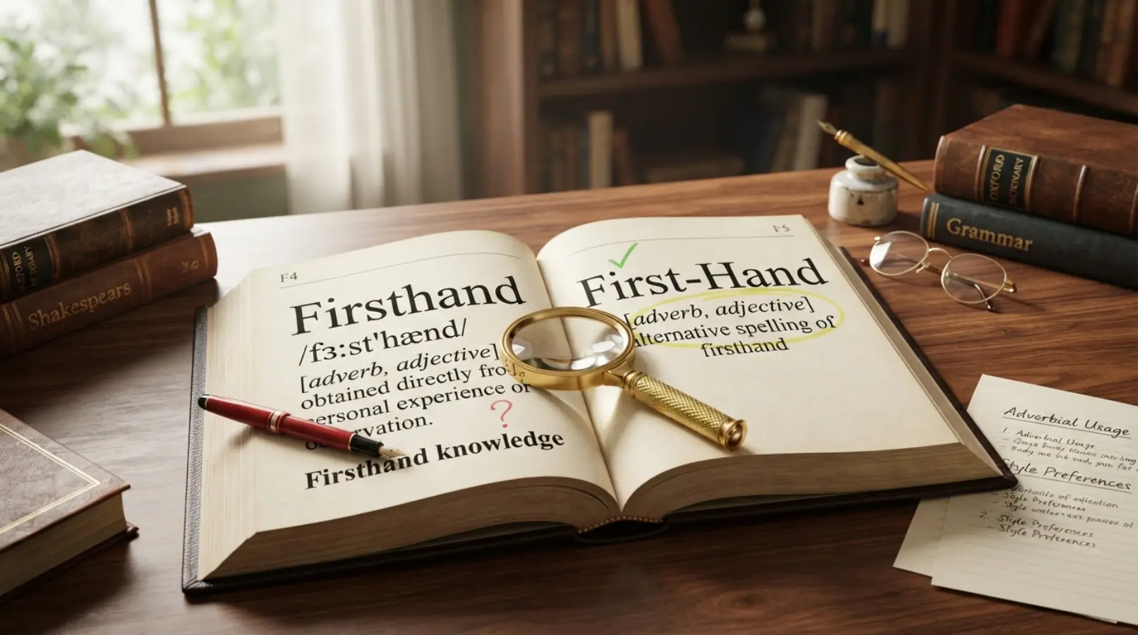 Firsthand or First-Hand