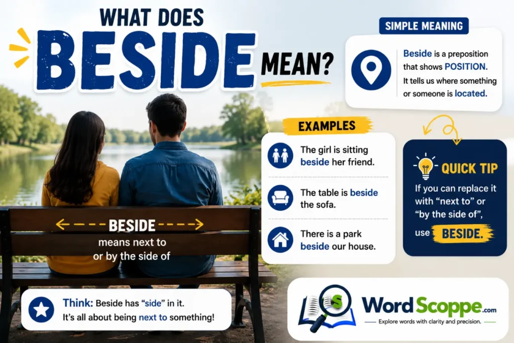 Beside or Besides