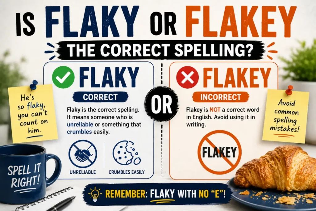 Flakey vs flaky