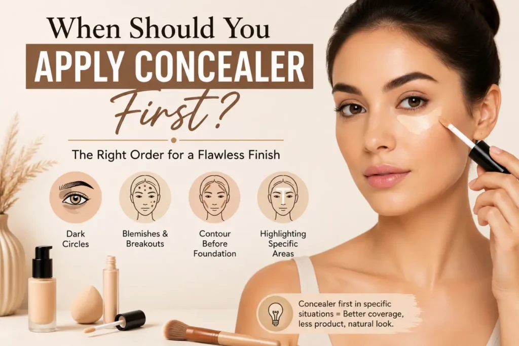 Foundation or Concealer First