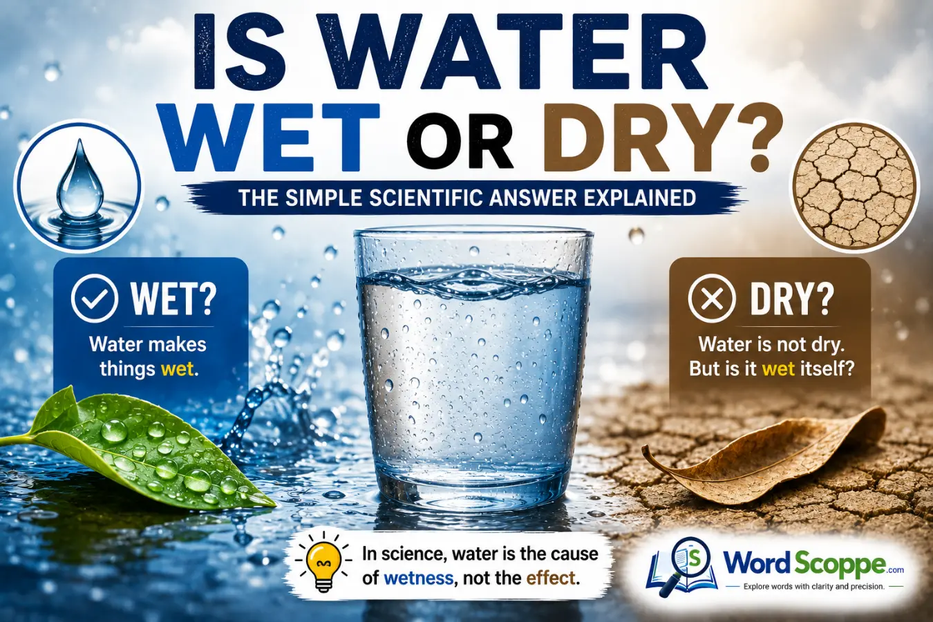 Is Water Wet or Dry