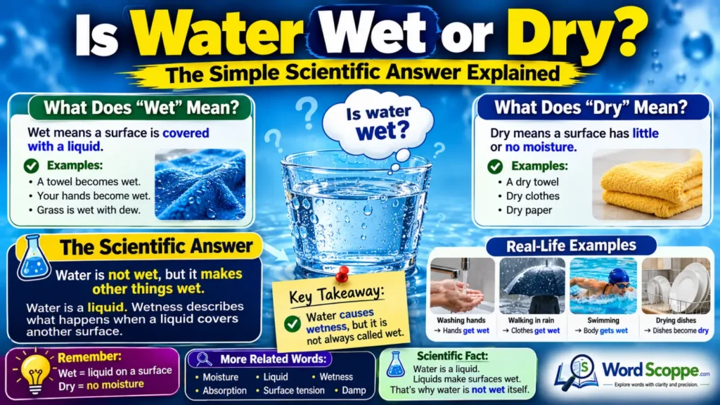 Is Water Wet or Dry