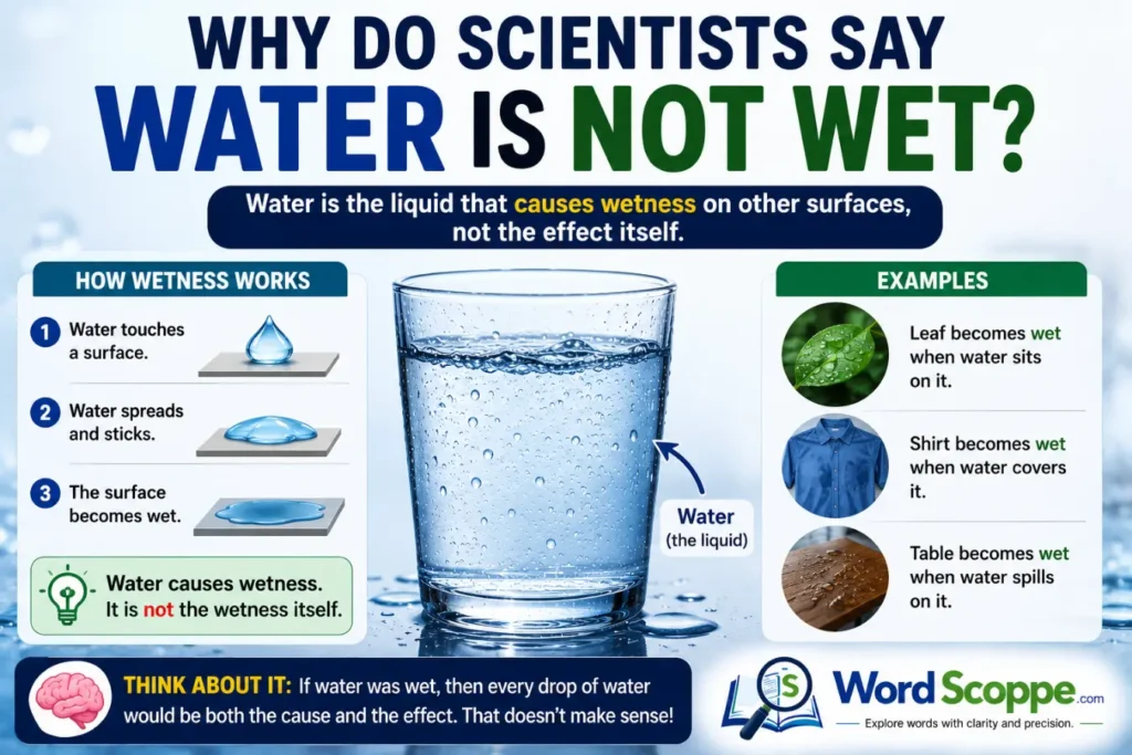 Is Water Wet or Dry