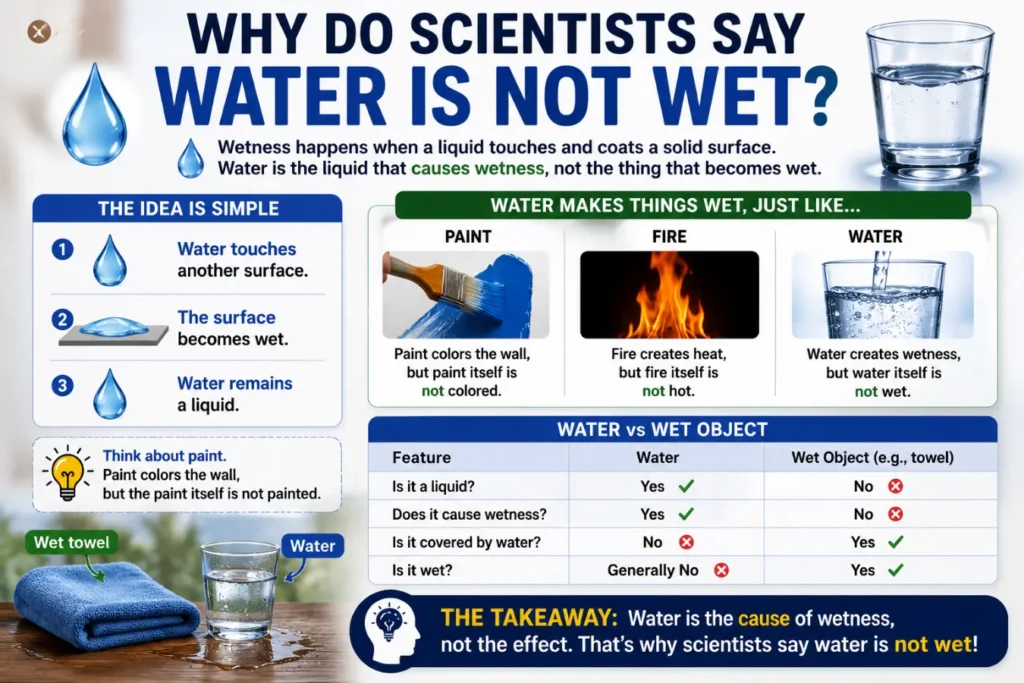 Is Water Wet or Dry
