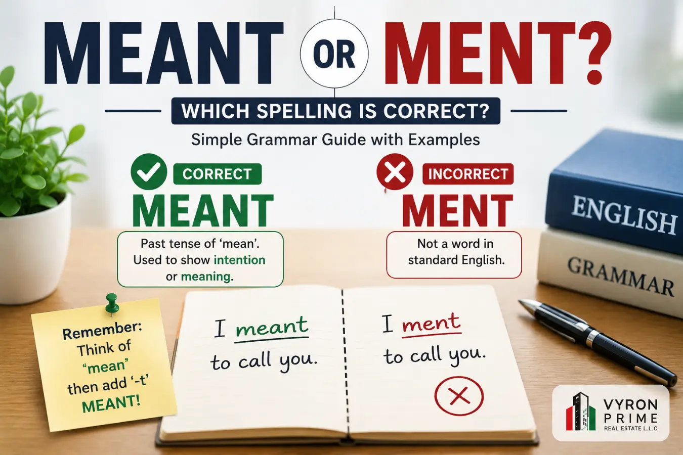 meant or ment