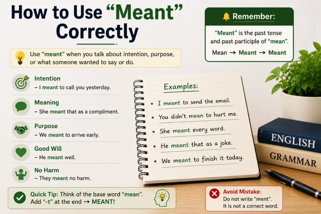 meant or ment