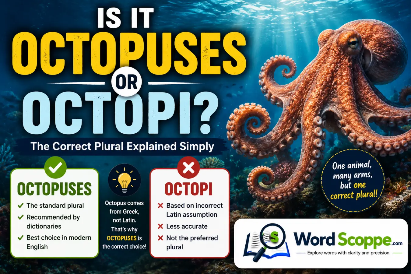 Is It Octopuses or Octopi