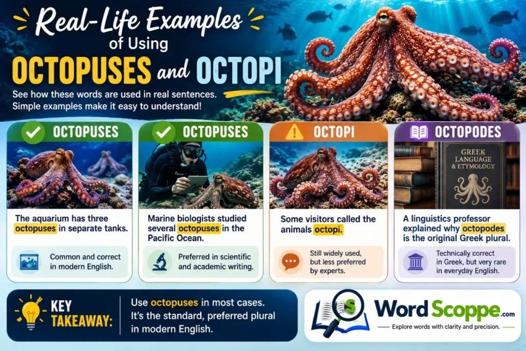Is It Octopuses or Octopi