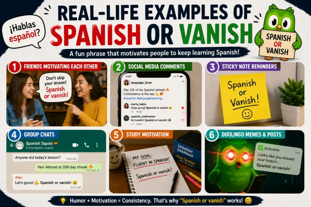 Spanish or vanish