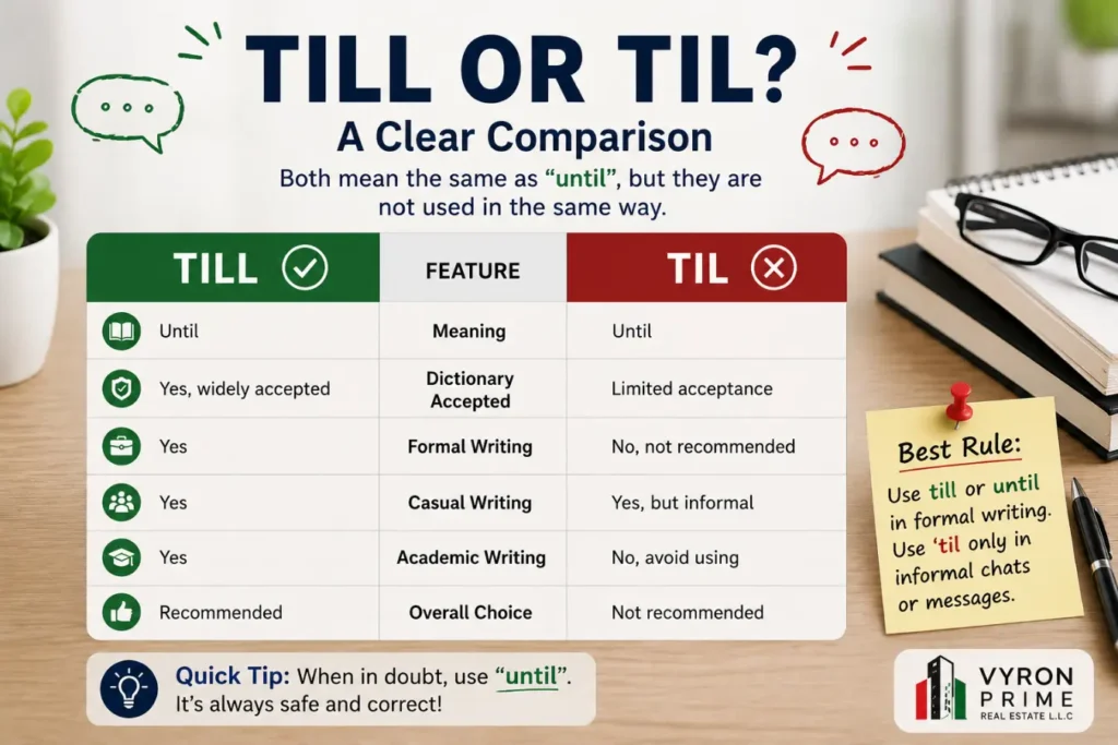 till or til