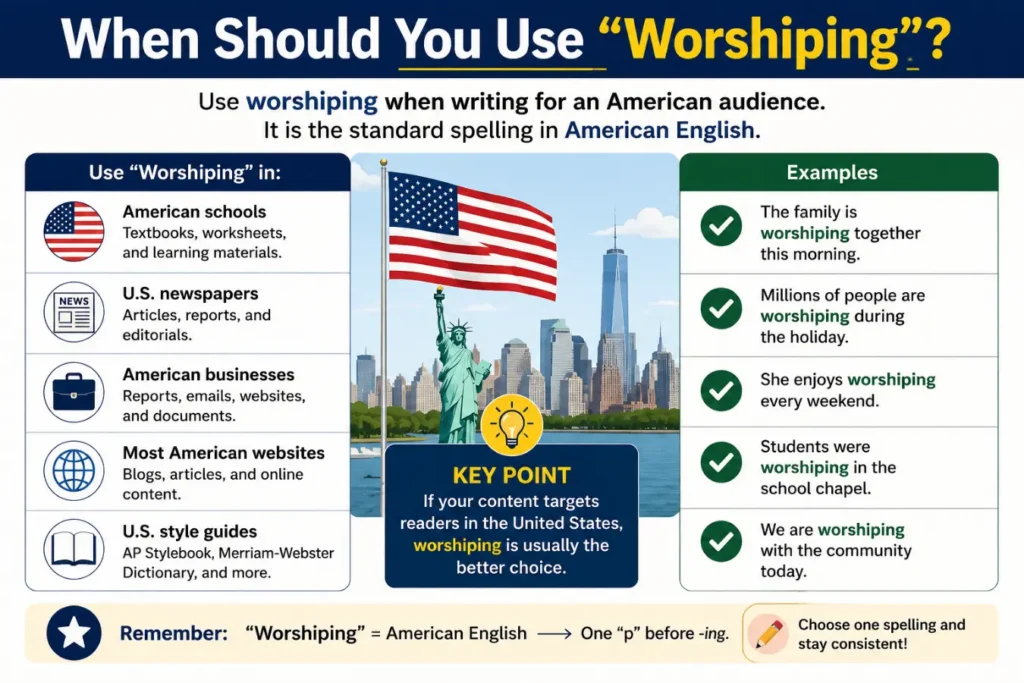Worshiping or Worshipping