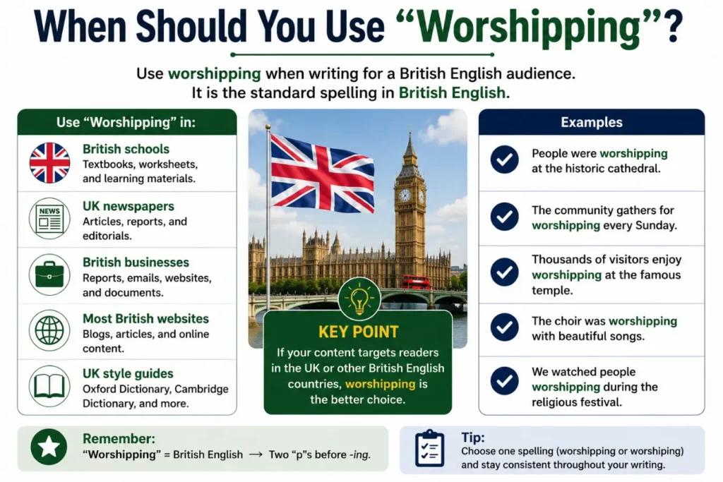 Worshiping or Worshipping