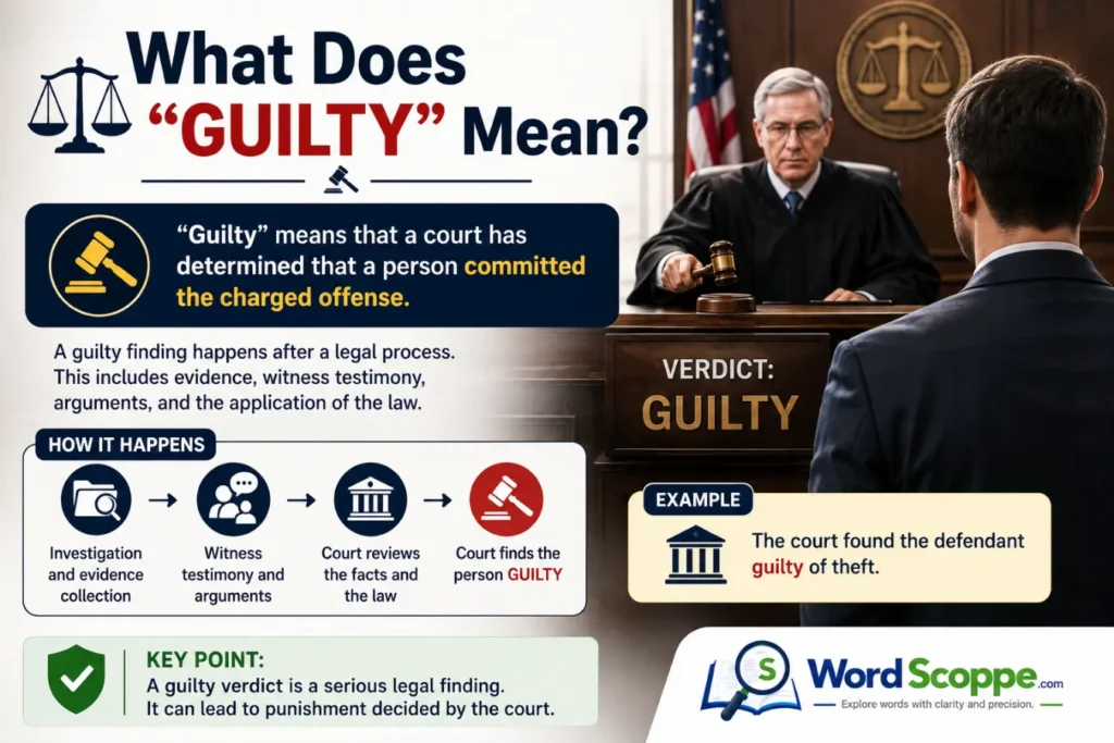accused guilty or innocent
