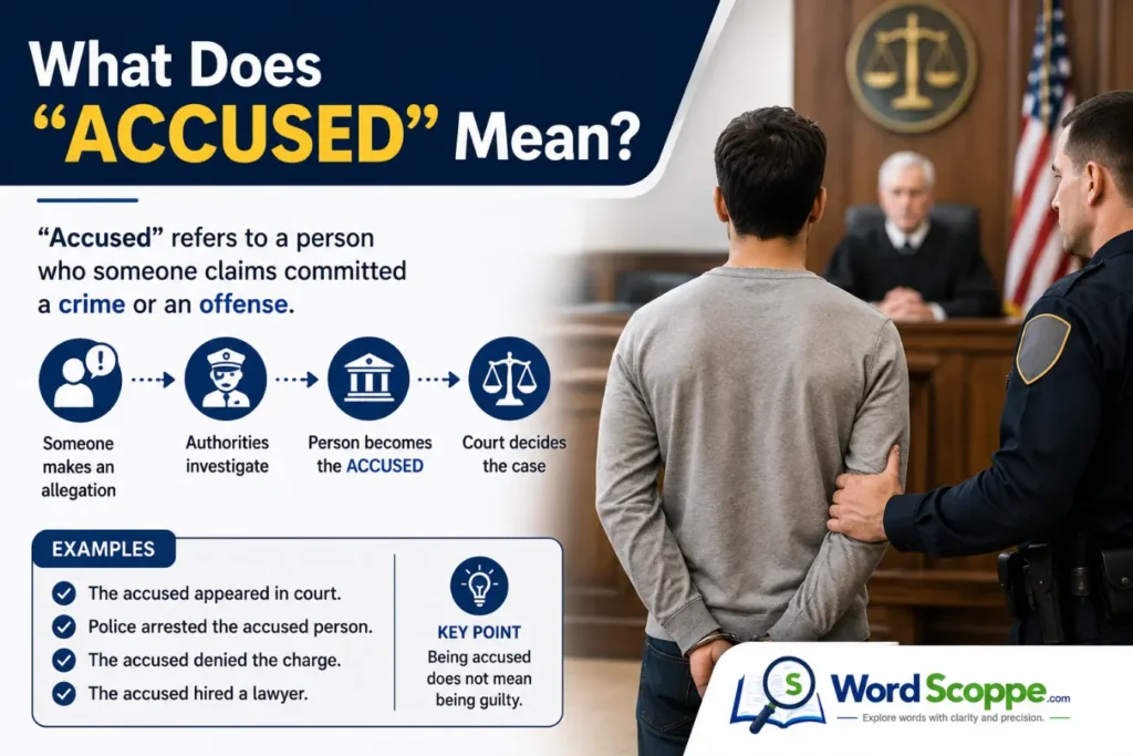 accused guilty or innocent