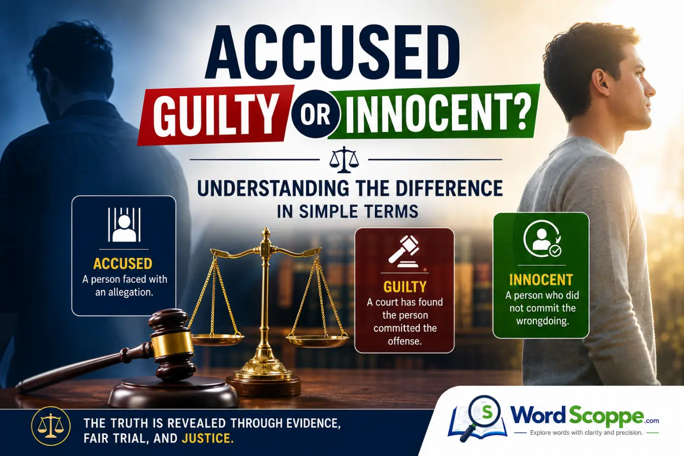 accused guilty or innocent