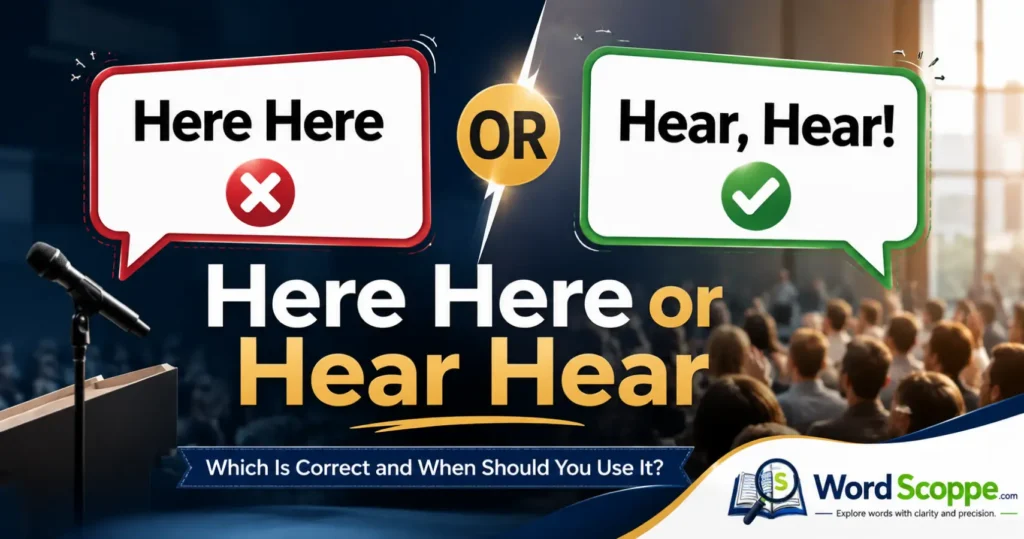 Here Here or Hear Hear