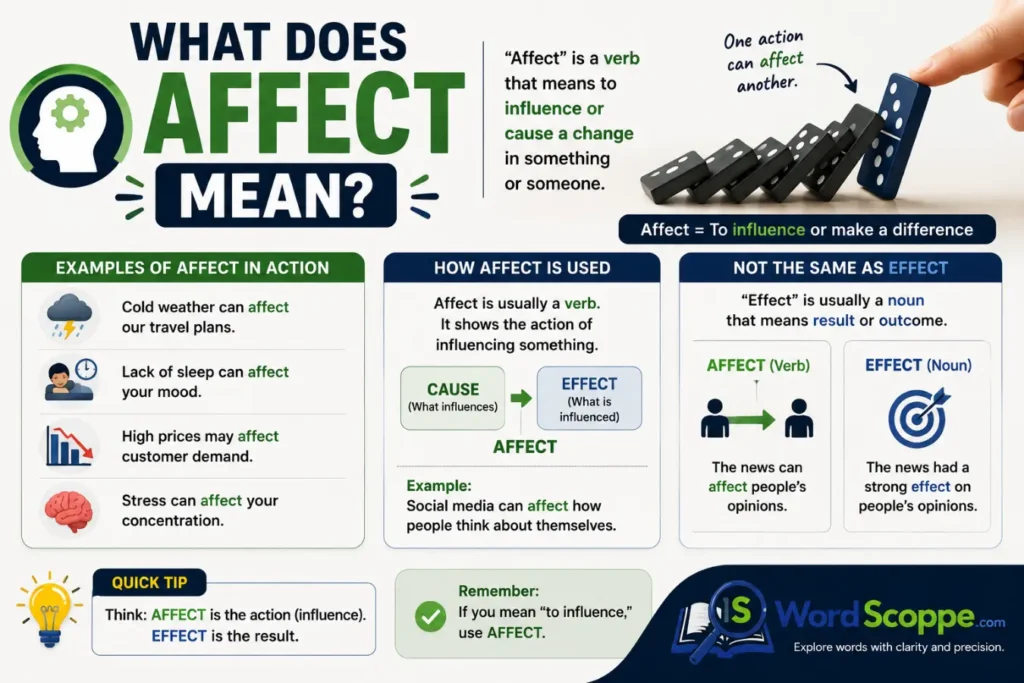 Take Effect or Take Affect