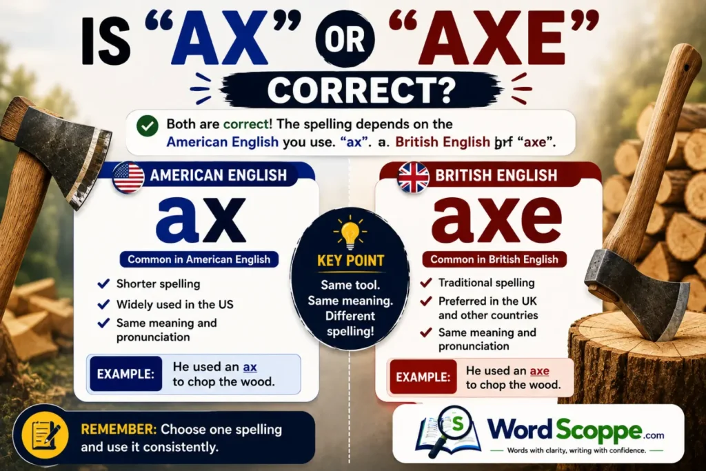 Ax or Axe