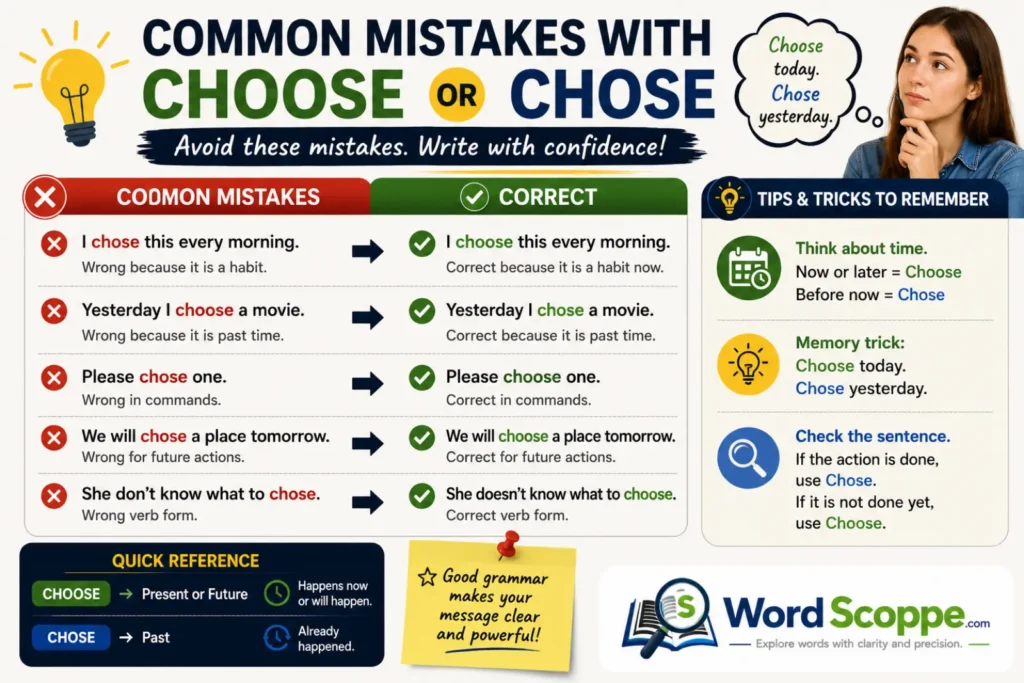 Choose or Chose