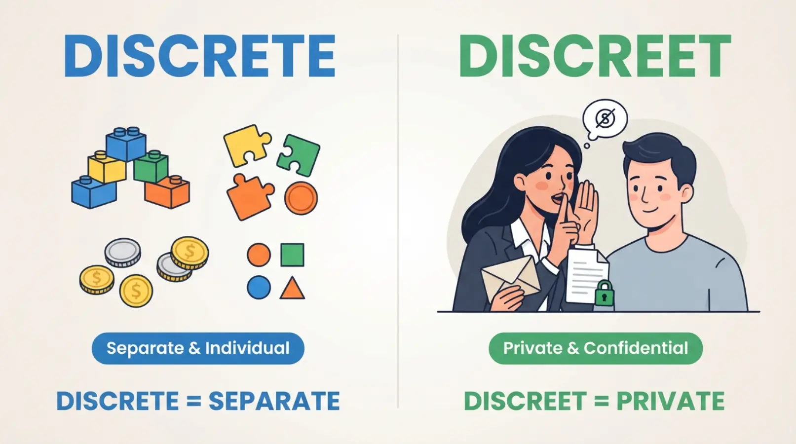 discrete or discreet