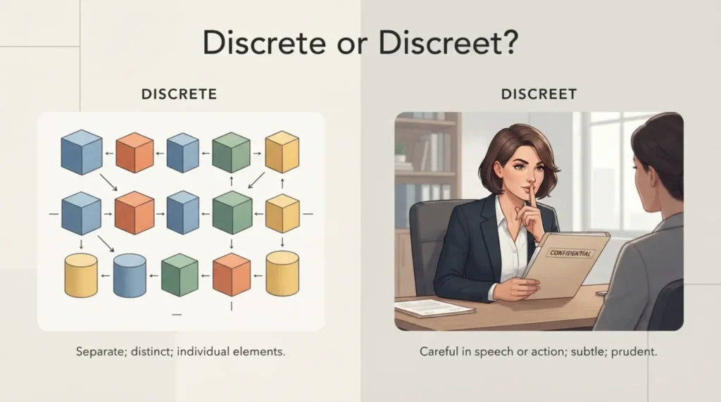 discrete or discreet