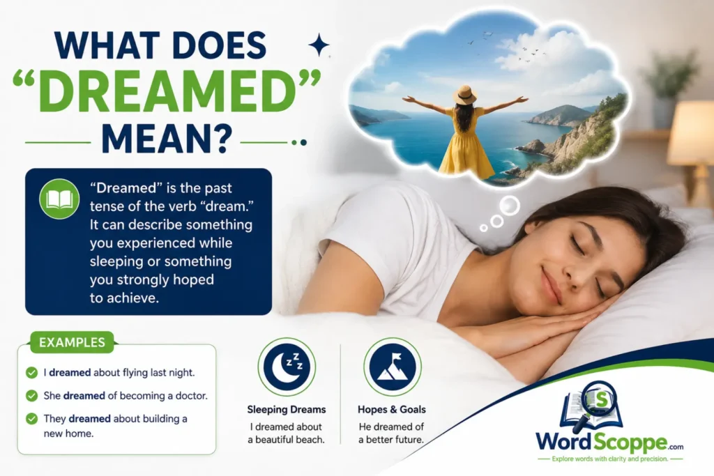 dreamed or dreamt