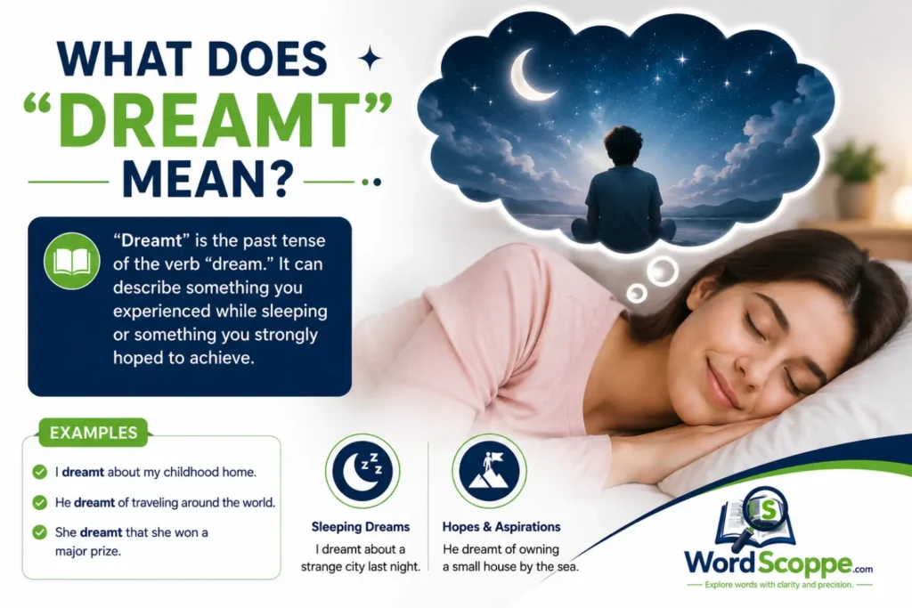 dreamed or dreamt