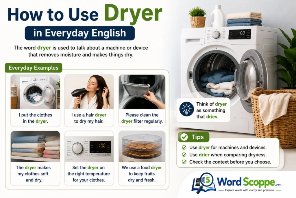 drier or dryer