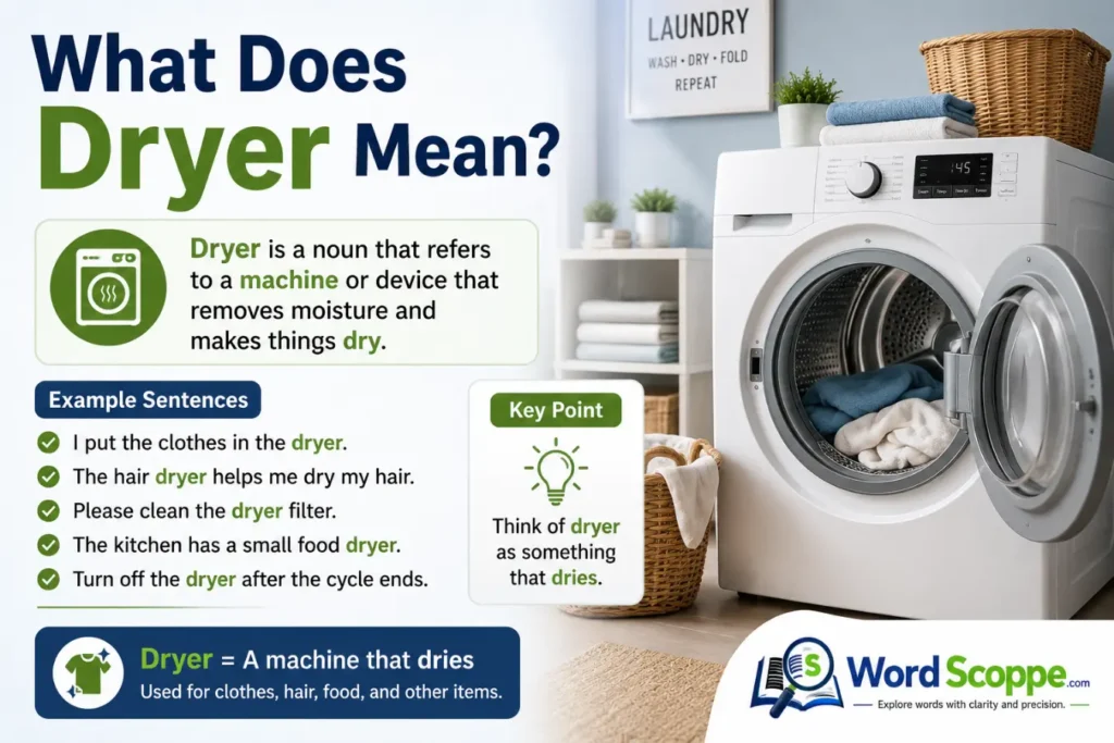 drier or dryer