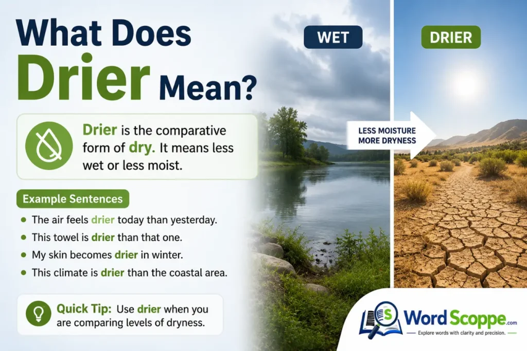 drier or dryer