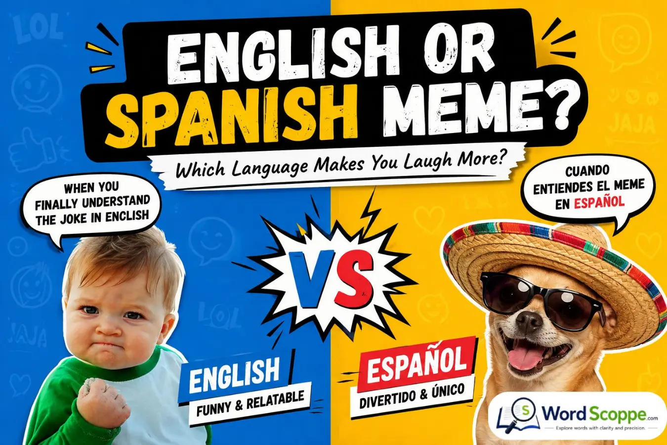 english or spanish meme