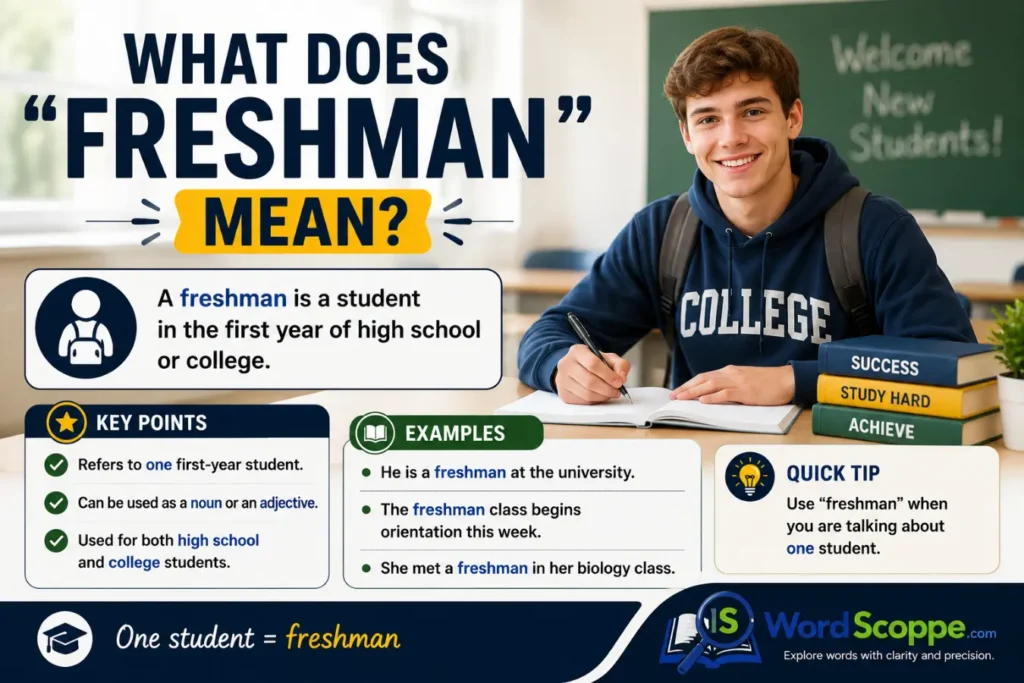 freshmen or freshman