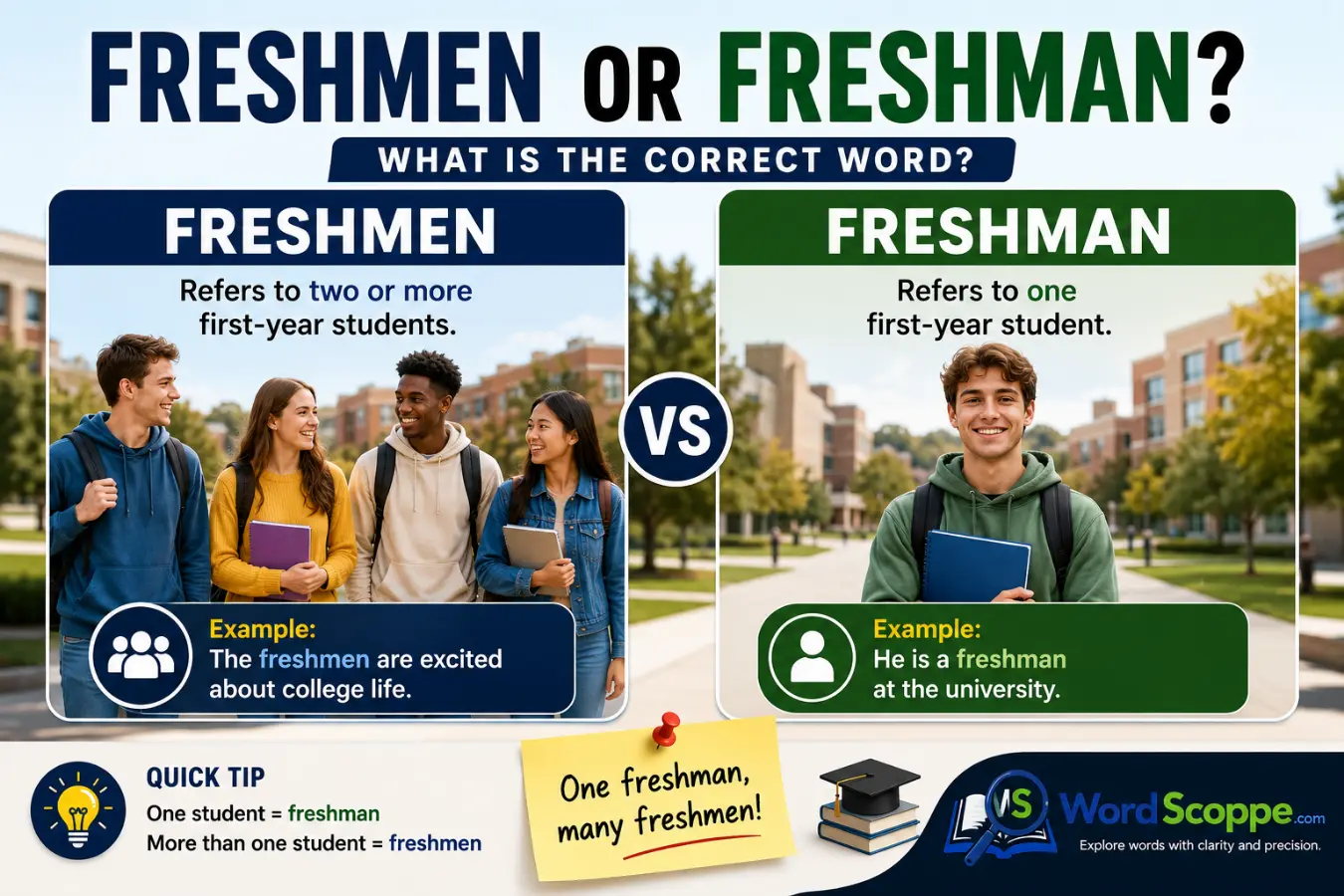 freshmen or freshman