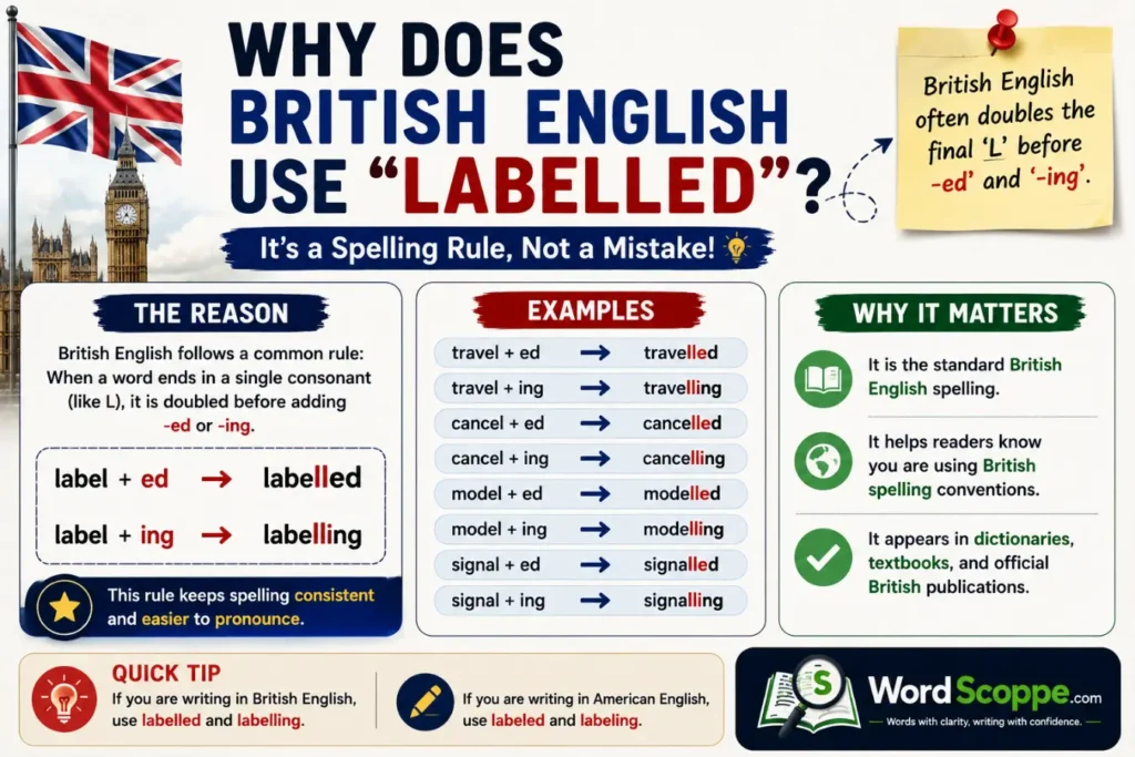 labelled or labeled