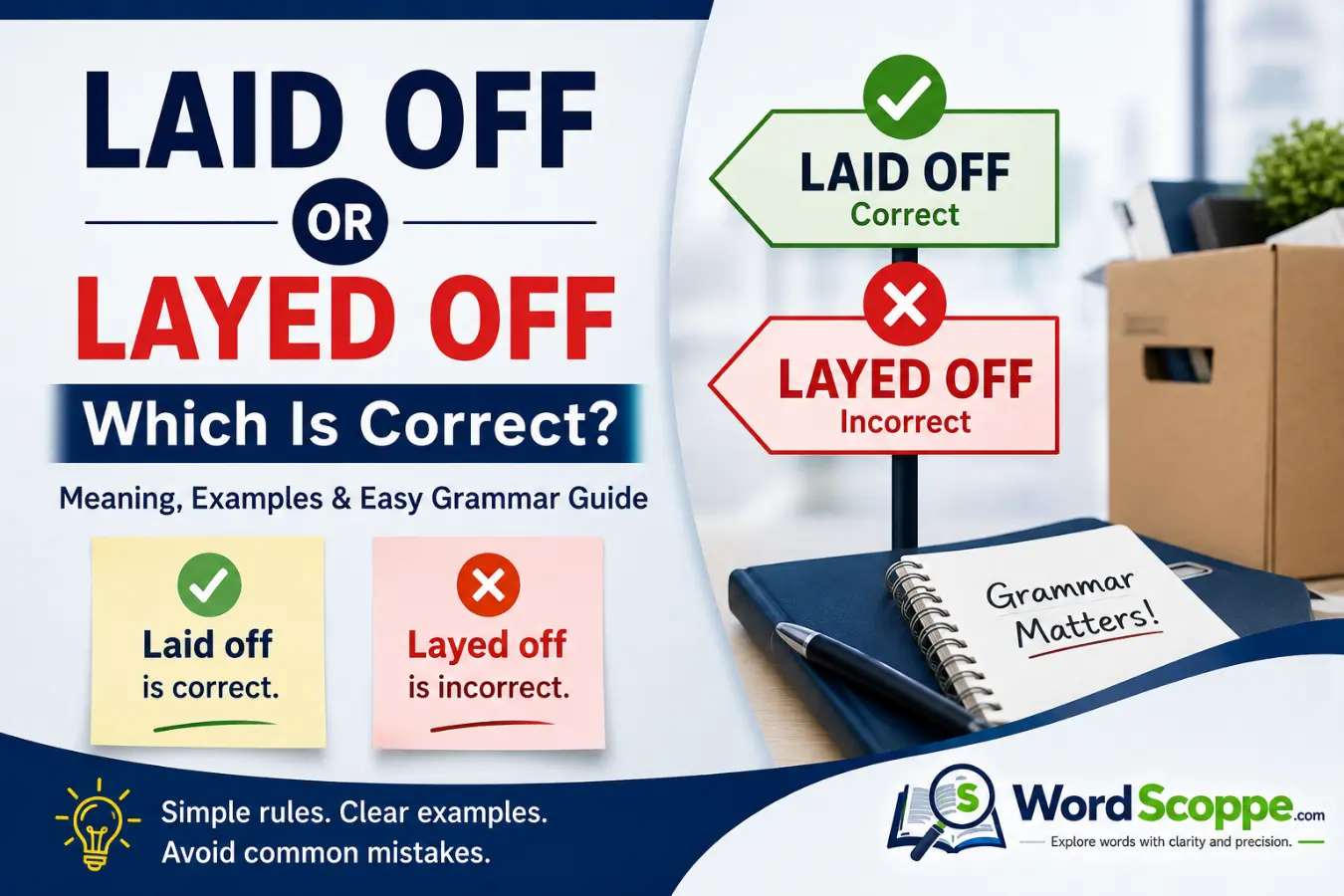 Laid Off or Layed Off