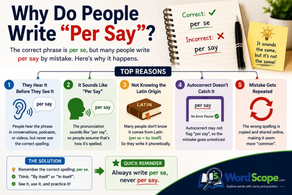 Per Say or Per Se