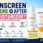 sunscreen before or after moisturizer