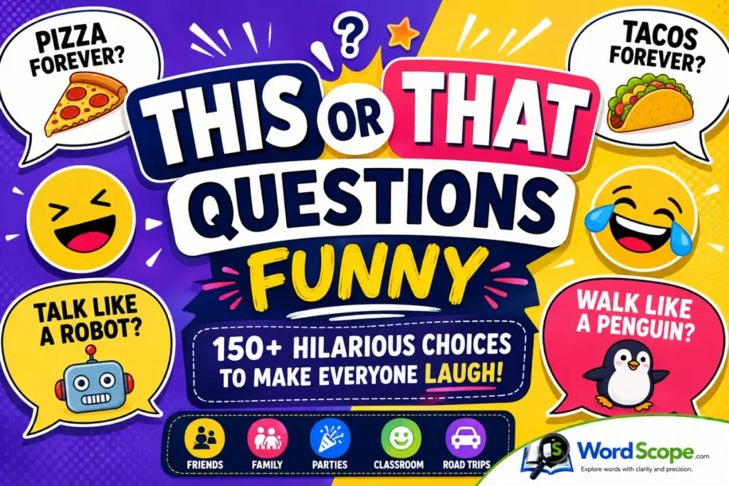This or That Questions Funny