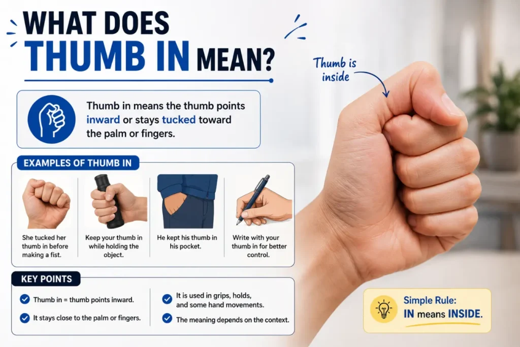 thumb in or thumb out