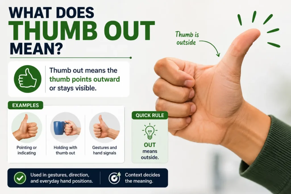 thumb in or thumb out