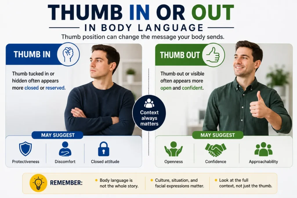 thumb in or thumb out