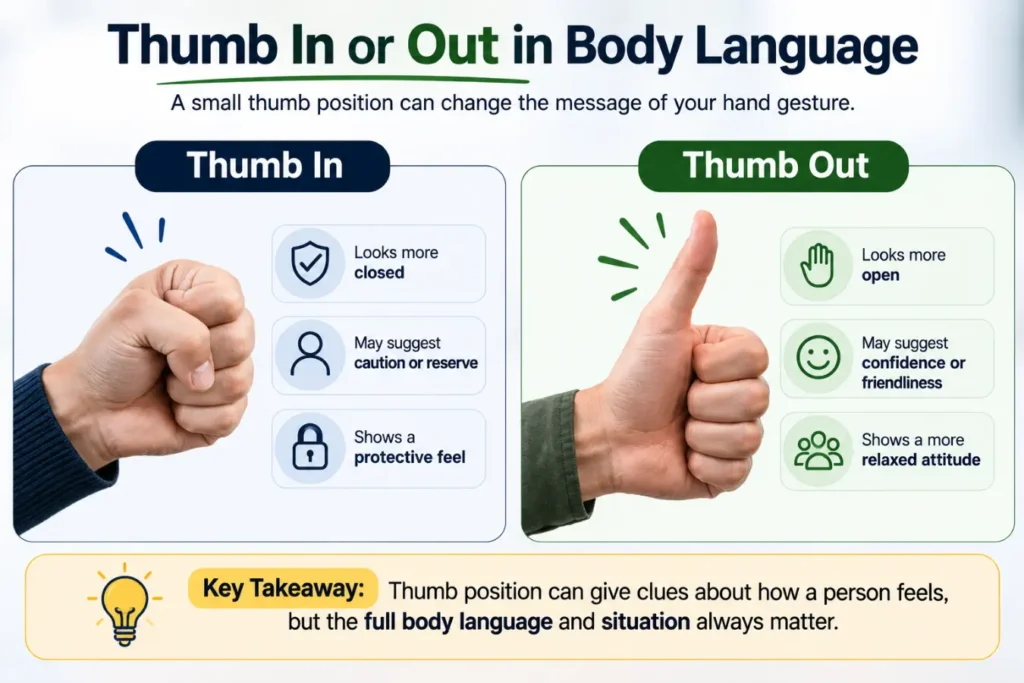 thumb in or thumb out