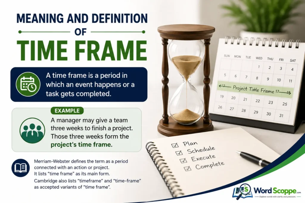 timeframe or time frame